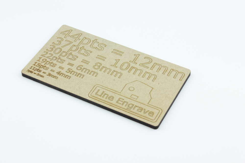 MDF 4mm - Line Engrave